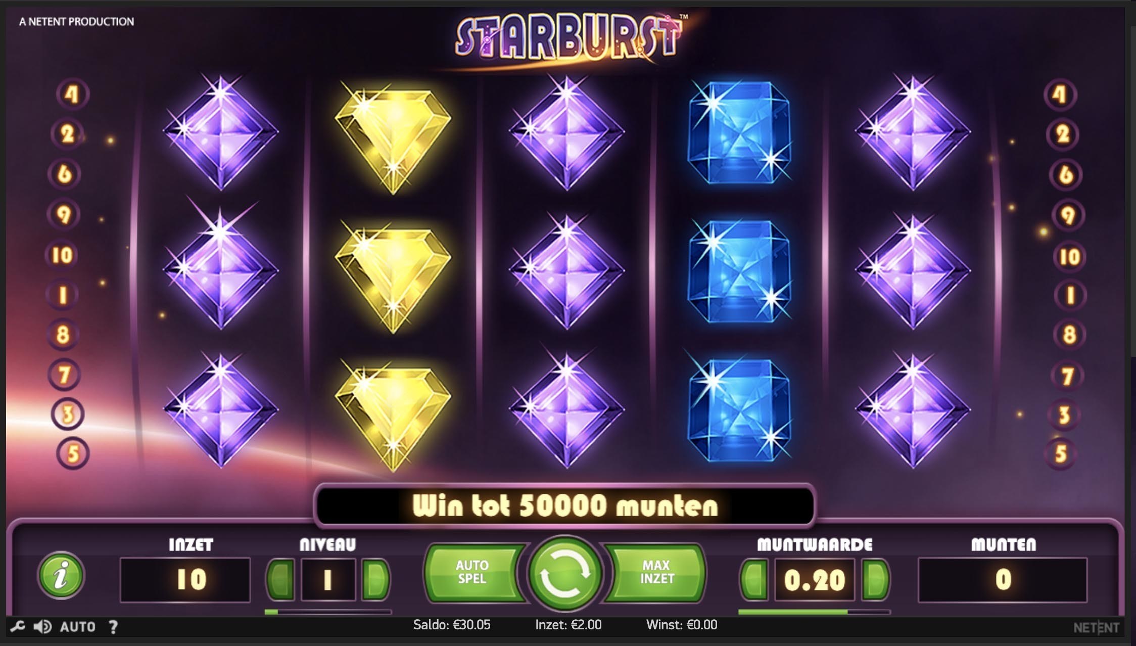 Starburst slotmachine